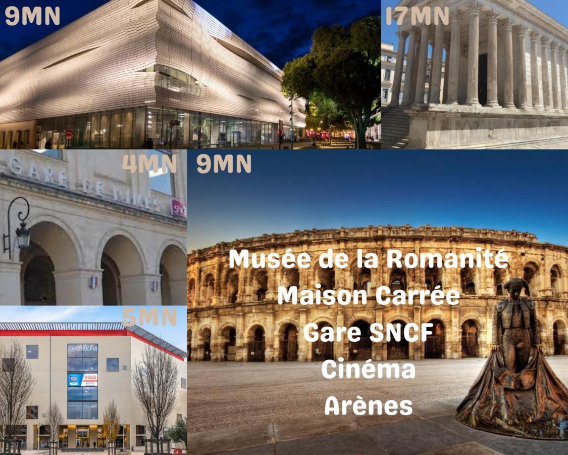 Apartament Appart Cosy Terrasse Gare De Nîmes Zewnętrze zdjęcie